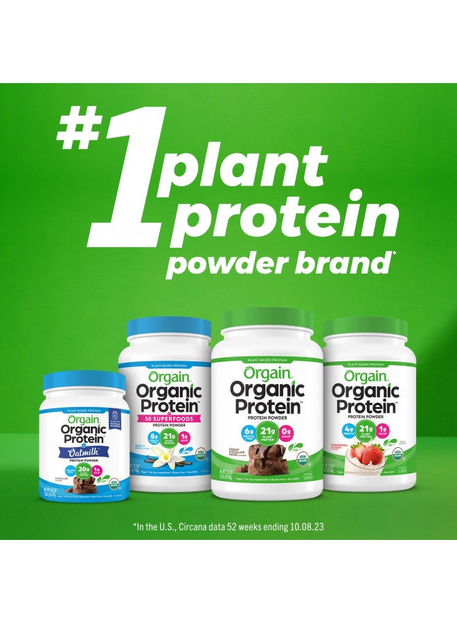 Orgain Orgain Organic Vegan Protein Powder, Vanilla Bean - 21g Plant Based Protein, Gluten Free, Dairy Free, Lactose Free, Soy Free, No Sugar Added, Kosher, For Smoothies & Shakes - 10 Travel Packets - Image 1