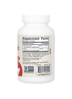 jarrow formulas Jarrow Formulas, Pantothenic Acid B5, 500 mg, 100 Veggie Caps  - Image 2