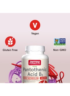 jarrow formulas Jarrow Formulas, Pantothenic Acid B5, 500 mg, 100 Veggie Caps  - Image 5