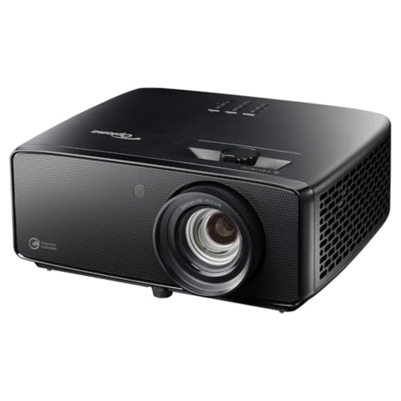 UHZ58LV 4K UHD Laser Projector with 3000 Lumens HDR10+ for Home Theater Use Compact Design Black Ideal for Dark or Dimly Lit Rooms - Image 1