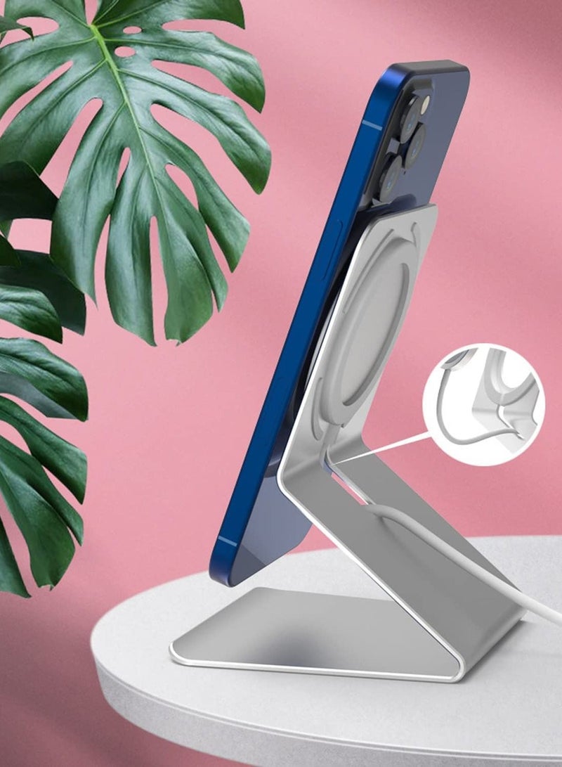 TYCOM Phone Stand Desk Mount Aluminum Desktop Phone Stand Holder Dock for iPhone 12 13 Mini Z-Shape - Image 4