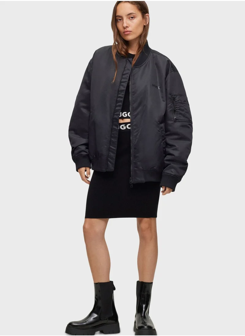 HUGO Logo High Waist Skirt