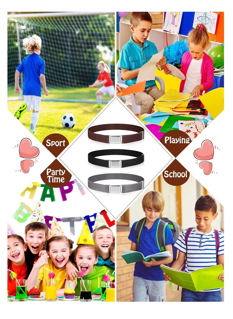 Captaintech 3 Pieces Kids Magnetic Belt Adjustable Fashion Belt with Magnetic Buckle for Boys and Gilrs - Image 2