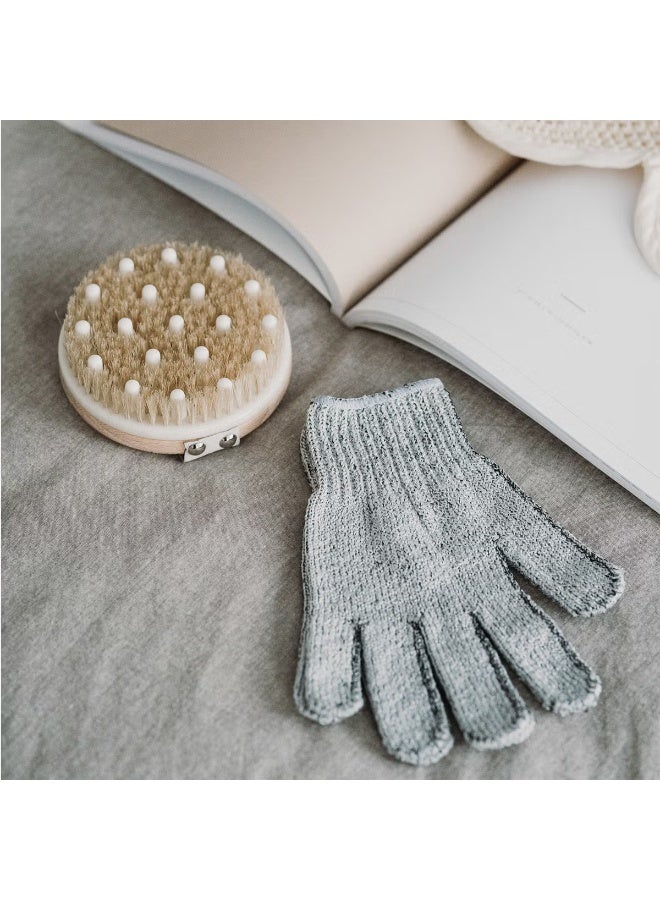 Hydrea London Carbonized Bamboo Shower Gloves - Image 4