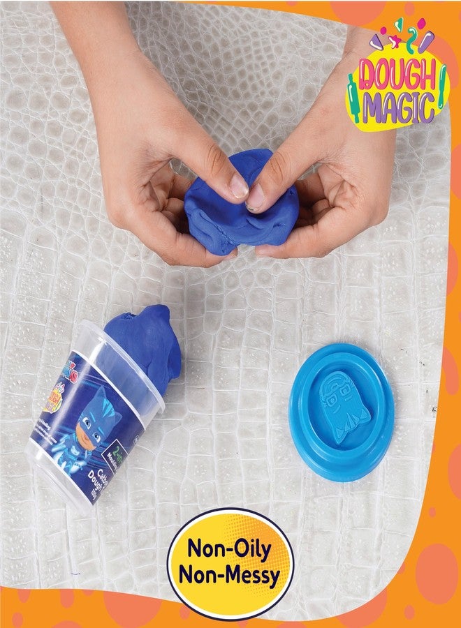 Dough Magic Pj Masks Roll N Match Cube Activity Set with Moulding Lid Pack of 2 100Gm Each|Soft Dough|Fun with Water Based Dough|Art & Craft Kit|Birthday & Return Gift for Kids 3 Yrs+|-Multicolor - Image 4