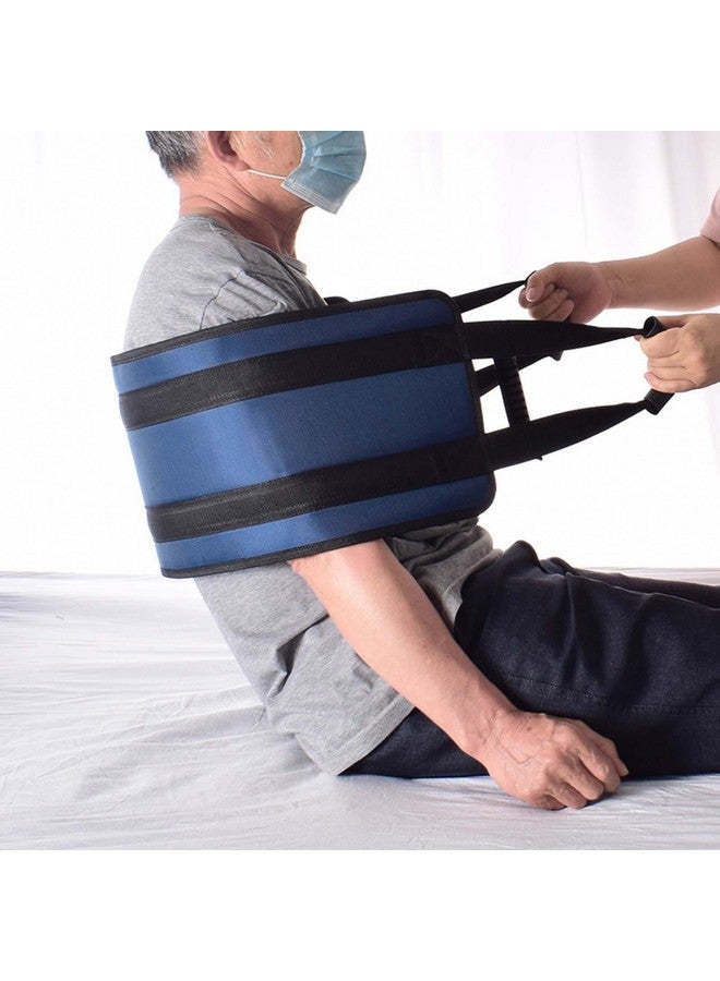 MEXPLE حزام رفع المرضى MEXPLE للجنسين LiftPro | مساعدة رفع المرضى | حزام نقل متين مع 4 مقبضات | يوفر نقل آمن من السيارات، السرير، الأريكة، الكرسي المتحرك - لون أزرق مميز (36x14 بوصة) - Image 1
