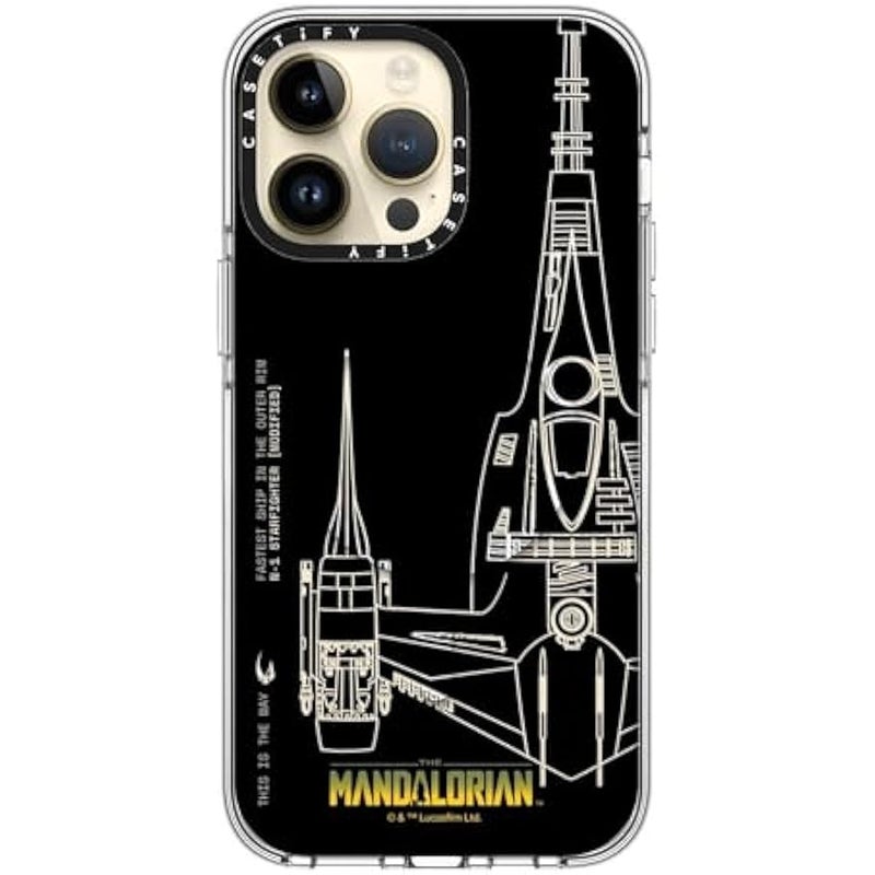 Casetify Clear iPhone 14 Pro Max Case 【Mandalorian Co-Lab/Not Yellowing / 6.6ft Drop Protection/Compatible with Magsafe】 - N-1 Starfighter - Clear - Image 4