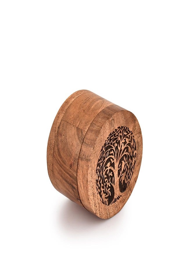 Mahasu Cat Urn Acacia Wood Pet Urn-Small Pet Urns for Dogs-Pet Urns for Cats (3.5" X 3.5" X 2.5") - Image 3