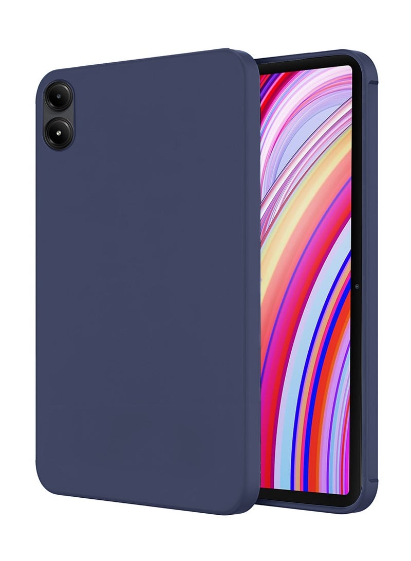 Wtech Xiaomi Redmi Pad Pro 2024 / Xiaomi Poco Pad 5G 2024 (12.1 inches) Premium Soft Liquid Silicone Case Cover (MCRPSN) - Storm Blue - Image 1