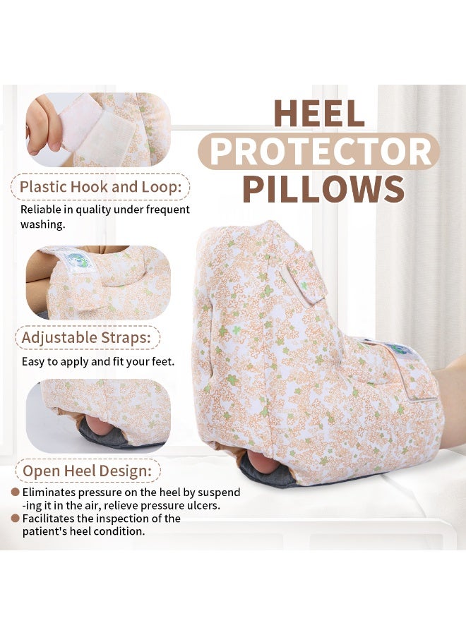 Ehucon Colorful Pattern Heel Protector Cushion Foot Pillow Remove Pressure and Bedsores,Heel Protectors for Pressure Sores for Heal Protection - Image 3