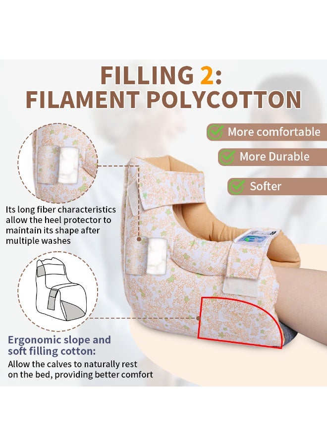 Ehucon Colorful Pattern Heel Protector Cushion Foot Pillow Remove Pressure and Bedsores,Heel Protectors for Pressure Sores for Heal Protection - Image 5
