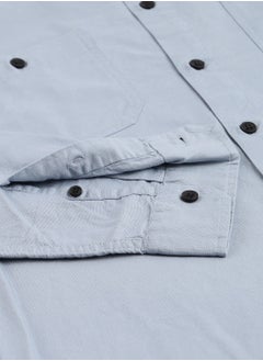 Dennis Lingo Dark Blue Slim Fit Casual Spread Shirt - 100% Cotton  - Image 2