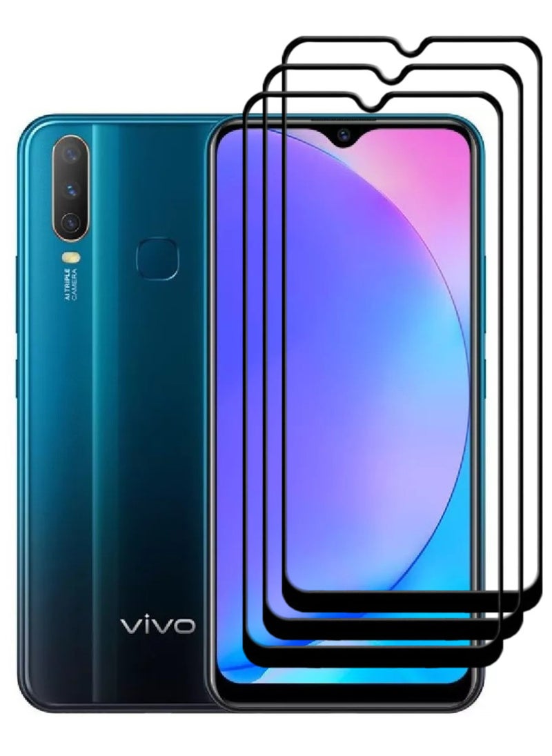 ACLIX 3 Pieces Antistatic ESD Dustproof Premium Quality High Definition Tempered Glass Screen Protector Designed For vivo Y17 - Image 1