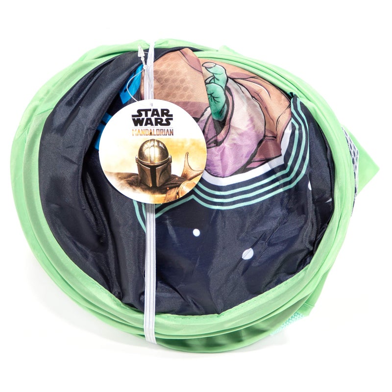 Jay Franco Star Wars The Mandalorian The Child Pop Up Hamper - Mesh Laundry Basket/Bag with Durable Handles - Features Baby Yoda Grogu (Official Star Wars Product) - Image 5