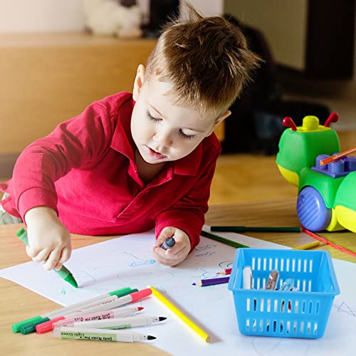 NASHRIO 10 Pack Mini Storage Baskets Bins, Plastic Organizer Basket, Colorful Shelf and Desk Make-up Storage Crate Organizing Containers, Ideal for Home Classroom Office Organization. 6.1"L x 4.5"W x 2.4"H - Image 5