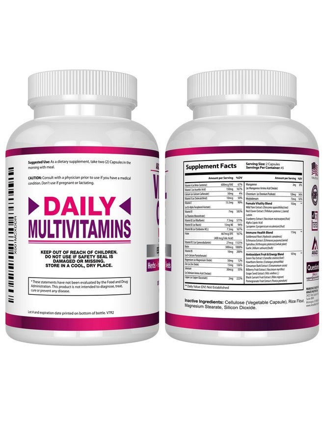 Vital One Multivitamin For Women Daily Wholefood Supplement 90 Vegan Capsules - pzsku/Z593E84AA17BE801BB3AEZ/45/_/1695134283/162c8af9-a9ef-46cd-b561-705d99e3c439