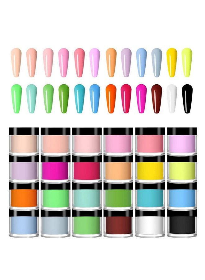 Nailwind 12 Colors Acrylic Nail Powder Set Colored Acrylic Powder For Nails Diy Art Design 3D Manicure Extension Gifts For Women And Girls Multicolors - Image 1