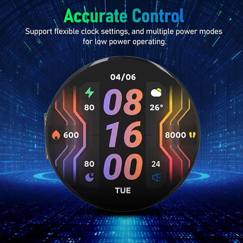 Diyeeni for S3R8 Development Board, 1.46inch Touch Round Display Development Board 412×412 Resolution, 32bit LX7 Processor, Support 2.4G WiFi & Bluetooth, Type C Interface - Image 2