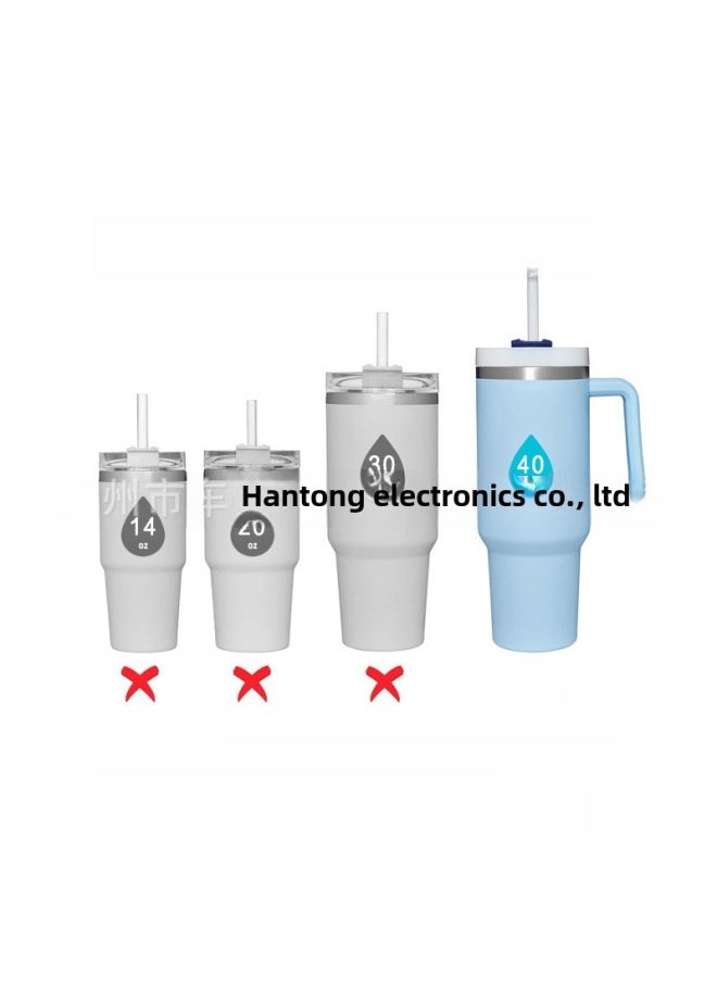 Generic - Stanley Adventure 40oz Vacuum Cup Straw Travel Mug Compatible 20/30oz Versatile Daily Use Kitchen Utensils-Color:Transparent 215mm_compatible With 14&20oz - Image 1