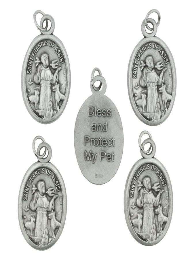 Venerare 5 Pack of Saint Francis of Assisi Oval Pet Medals | Bless and Protect My Pet | Patron Saint of Animals | Great Catholic Gift | Attach to Collar or Pet Crate | Made in Italy - Image 5