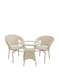 ANAND INDIA GROUPS ANAND INDIA GROUPS D12Indoor Outdoor Living Room Balcony Garden Chair Table Set 2 Chair 1 Table Furniture Set Coffee Chair Table Set Powder Coated 
