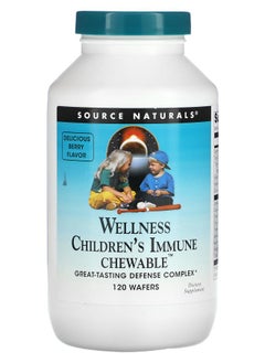 SOURCE NATURALS Wellness Children's Immune Chewable Berry  120 Wafers 