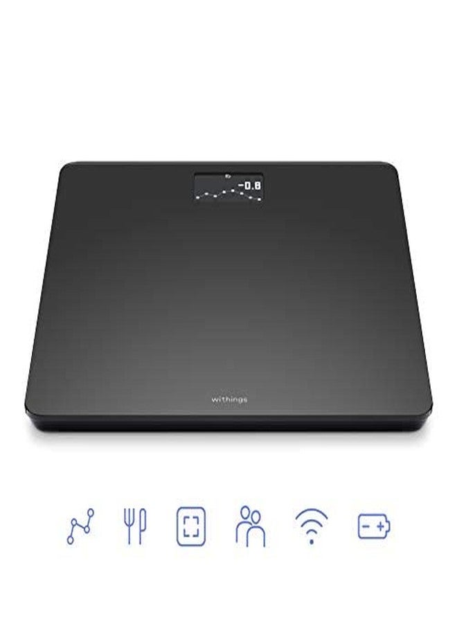 ويذينجز ميزان Withings Body الذكي الرقمي بتقنية Wi-Fi مع مزامنة تلقائية لتطبيق الهاتف الذكي، ومؤشر كتلة الجسم، وسهل الاستخدام من قبل عدة مستخدمين، مع متتبع الحمل ووضع الطفل - Image 5