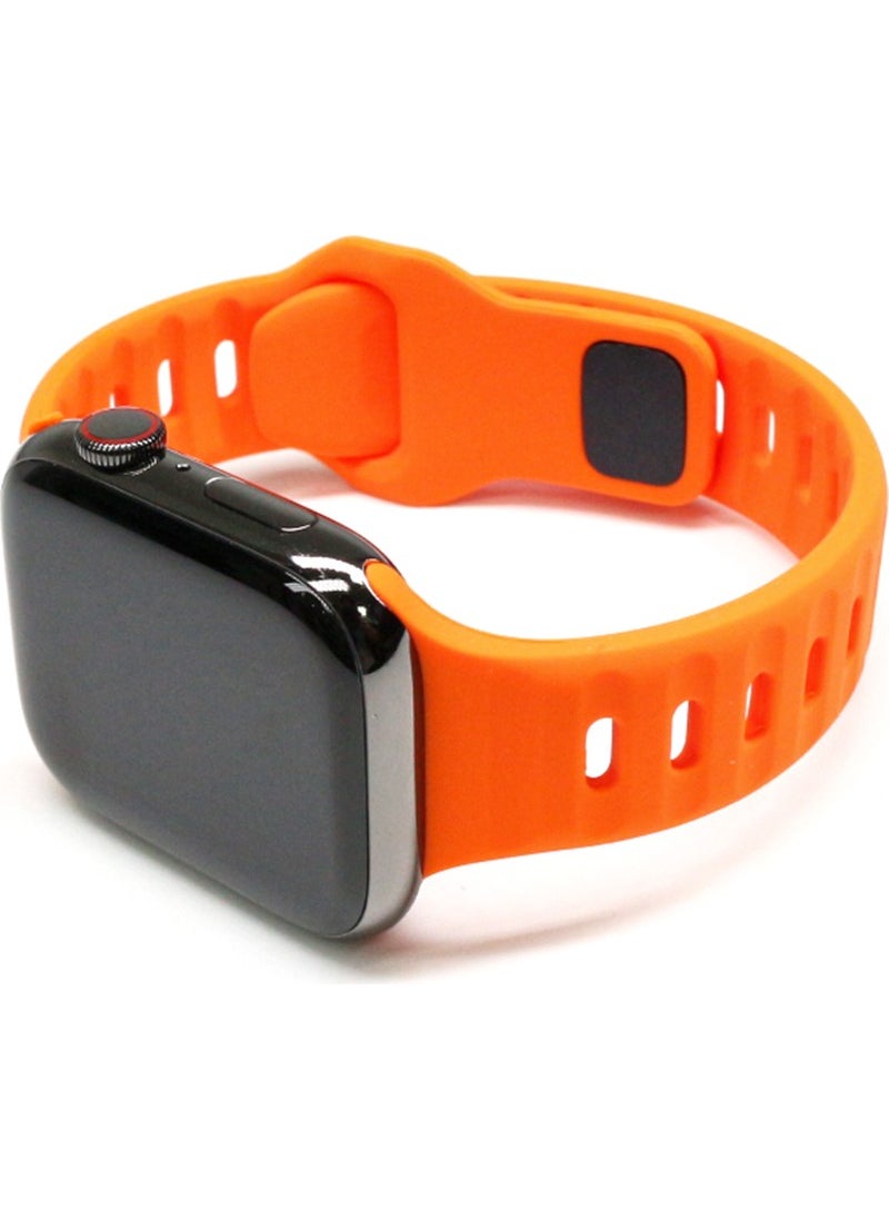 Gregoss - Apple Watch 42 44 45 49 mm Ultra 2 Soft Silicone Adjustable Sport Band - Image 1