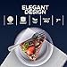 Supreme Select Clear Disposable Plastic Plates Set of 40 7inch Plates Elegant Party Dinner PlatesMicrowave Safe Plastic Dish Set Sturdy Rimmed Plates For Weddings Parties Kitchen Use - Image 4