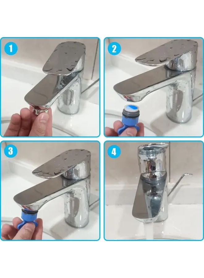 4pcs 21 5mm 0 85inch Faucet Aerator With Removal Wrench 1 8GPM Flow Restrictor - Image 4