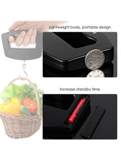 Beauenty Portable Electronic Digital Luggage Scale for Travel Luggage 50kg 10g with Hook, Black  - Image 5