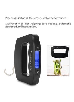 Beauenty Portable Electronic Digital Luggage Scale for Travel Luggage 50kg 10g with Hook, Black  - Image 4