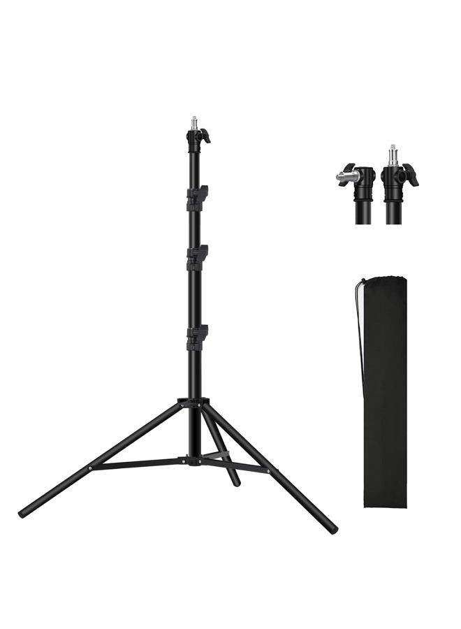 soonpho Heavy Duty Light Stand 9.8ft /3m Photography Tripod Light Stand Metal Adjustable Spring Cushioned with Carry Bag 1/4” to 3/8” Universal Screw for Photography LED Video Light, Ring Light, Monolight - Image 1