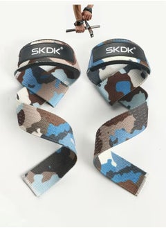 SKDK Non-Slip Pull Wrist Silicone Lifting Straps, Straps for Gym, Weightlifting, Wristbands Gym Straps for Gym Women, Men, Weightlifting, Bodybuilding, Strength Training（Camouflage）  - Image 1
