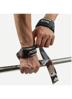 SKDK Non-Slip Pull Wrist Silicone Lifting Straps, Straps for Gym, Weightlifting, Wristbands Gym Straps for Gym Women, Men, Weightlifting, Bodybuilding, Strength Training（Camouflage）  - Image 2