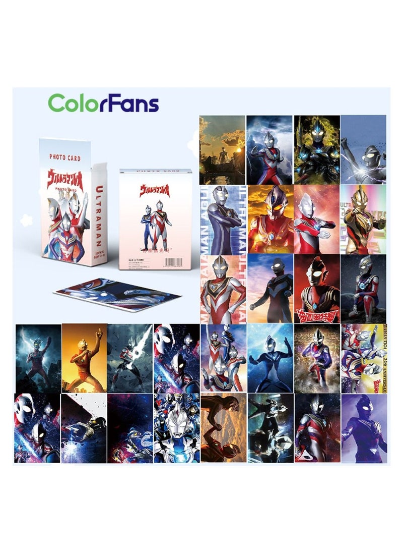 Color Fans 50 Pcs Ultraman Cute Anime Photo Lomo Cards  - Image 1