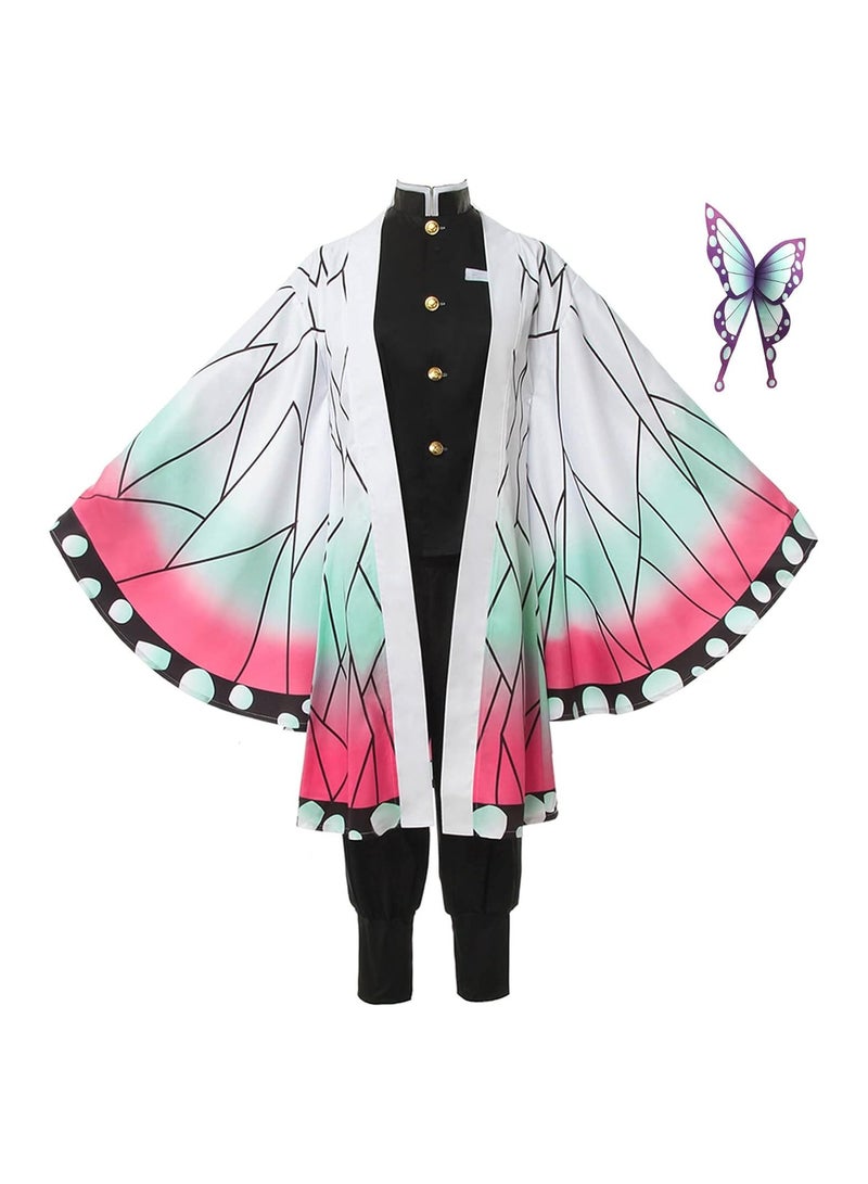 FLYHSO Demon Slayer Kochou Shinobu Cosplay Costume Anime Cosplay Kimono Outfit Costume  - Image 1