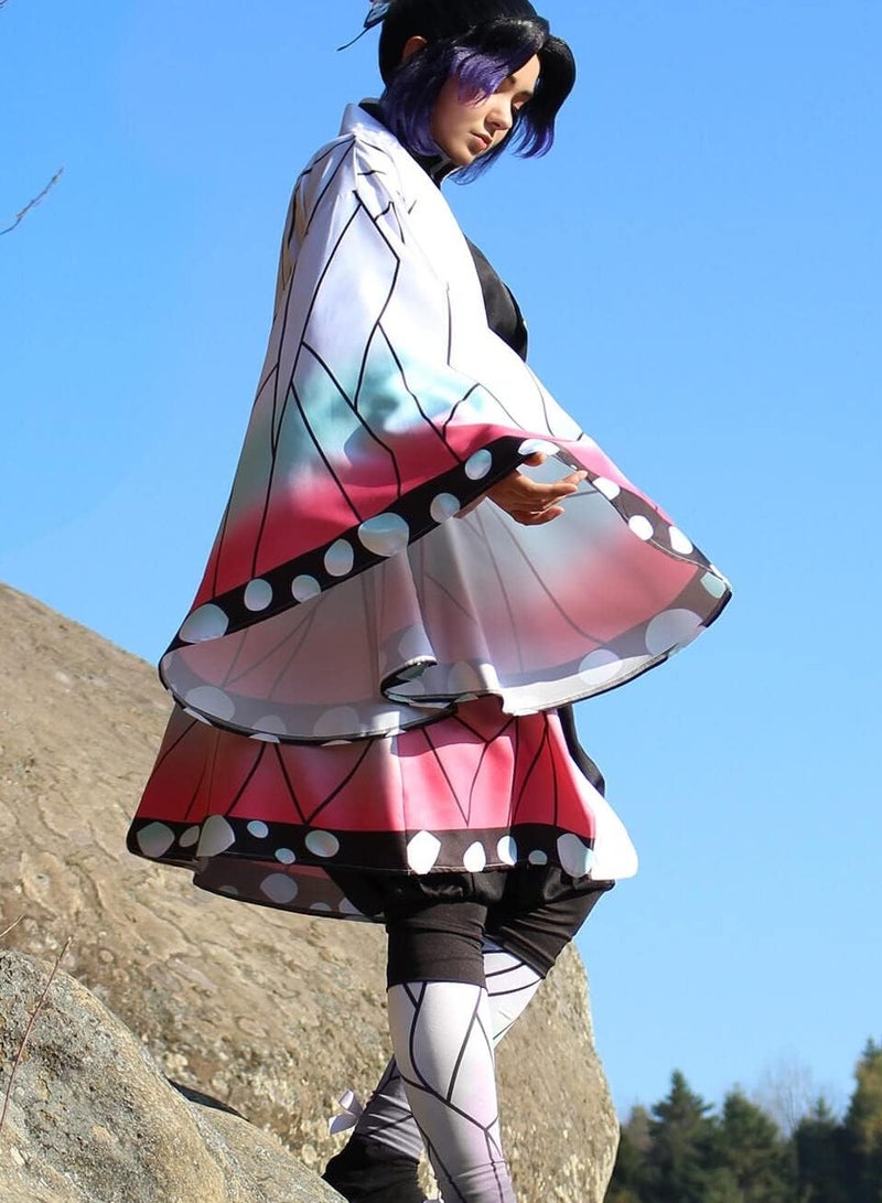 FLYHSO Demon Slayer Kochou Shinobu Cosplay Costume Anime Cosplay Kimono Outfit Costume  - Image 5