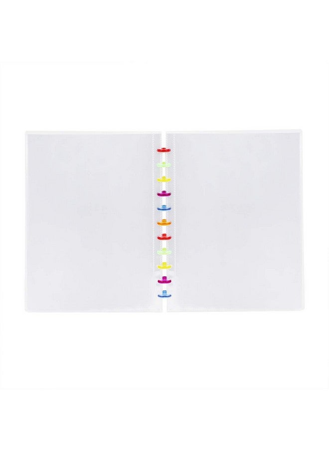 Ylucky Spiral-Bound Presentation Book 20 Sheets Clear Pockets Polycovers Plastic Multi Pocket Folders Letter Size Document Project Organizer Art Portfolio Clear Book Storage Book For Business School Office - Image 5