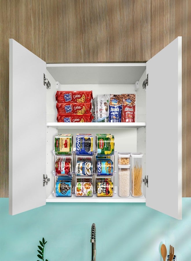 Sorbus 3-Tier Can Organizer for Pantry - Stackable Can Storage Organizer for Kitchen Cabinet, Can Rack Organizer for Pantry Shelf, Canned Food Dispenser with Rolling Design, Adjustable 2 or 3 Tiers - Image 2