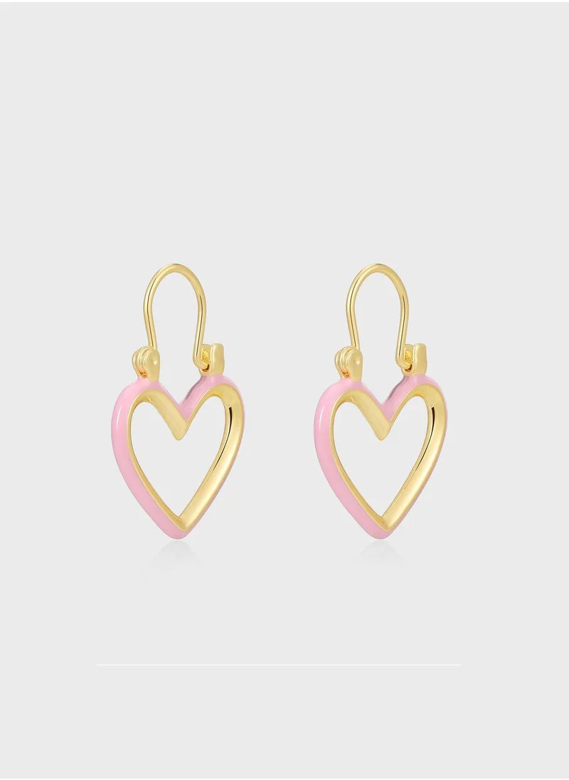 LUV AJ Mini Heartbreaker Hoop Earrings