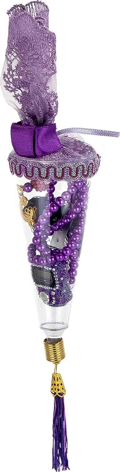 ايهفان اونلاين Ihvan Online Box Mevlid Set with Zikirmatik and Pearl Prayer Beads Purple