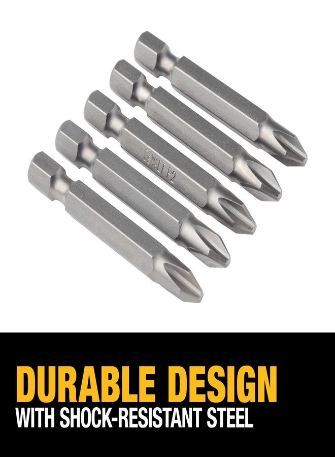DEWALT Screwdriver Set, #2 Phillips, 2-Inch Power Bit, 5-Pack (DW2115) - Image 3