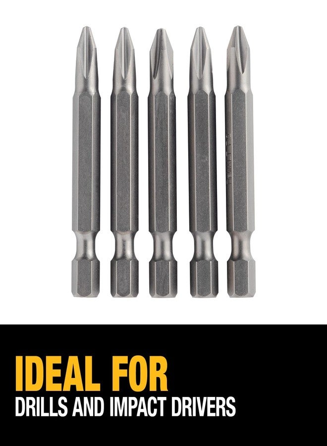 DEWALT Screwdriver Set, #2 Phillips, 2-Inch Power Bit, 5-Pack (DW2115) - Image 4