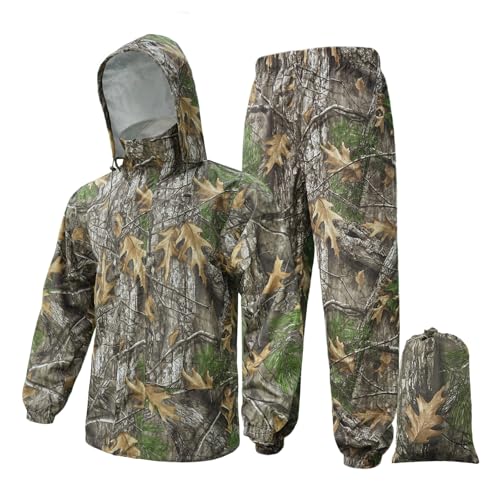 LOOGU Rain Suit, Rain Gear for Men Waterproof, Lightweight Rain Coat, Breathable Mens Rain Jackets Hood - Image 1