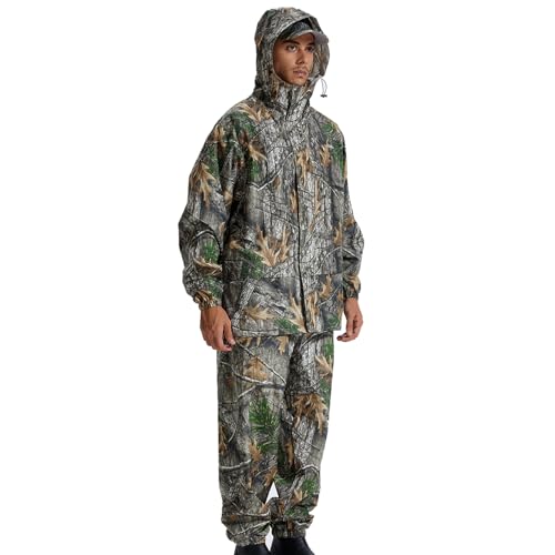 LOOGU Rain Suit, Rain Gear for Men Waterproof, Lightweight Rain Coat, Breathable Mens Rain Jackets Hood - Image 4