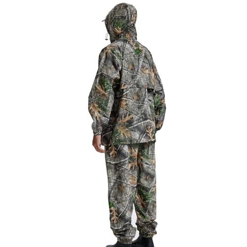 LOOGU Rain Suit, Rain Gear for Men Waterproof, Lightweight Rain Coat, Breathable Mens Rain Jackets Hood - Image 5