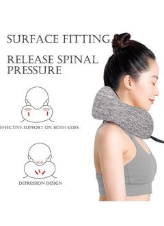 HomarKet Travel Pillow Kit Comfortable & Breathable Memory Foam Neck Pillow with 3D Sleep Mask Earplugs and Luxury Bag  - Image 3