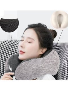 HomarKet Travel Pillow Kit Comfortable & Breathable Memory Foam Neck Pillow with 3D Sleep Mask Earplugs and Luxury Bag  - Image 2