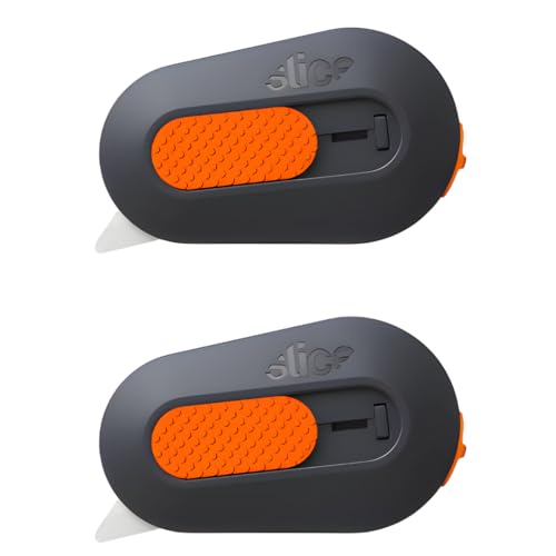 Slice Mini Box Cutter | Manual Retracting | Safe Ceramic Box Cutter Lasting 11x Longer than Metal | Keychain Box Opener | 2 Pack - Image 1